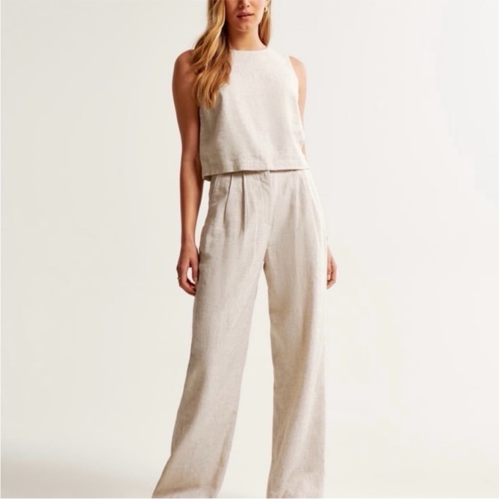 Abercrombie & Fitch Sloane Tailored Linen-Blend Pant SIZE 29